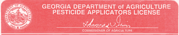 GA Pesticide License