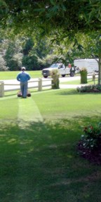 Mowing Grass in North Atlanta, Georgia